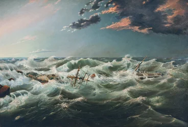 Das Wrack der Admella, Cape Banks, 6. August 1859